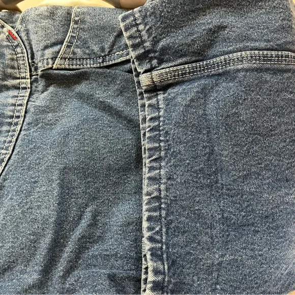 Dickies Blue Denim Bib 36x32 Overalls with Brass Hardware - Picture 5 of 11